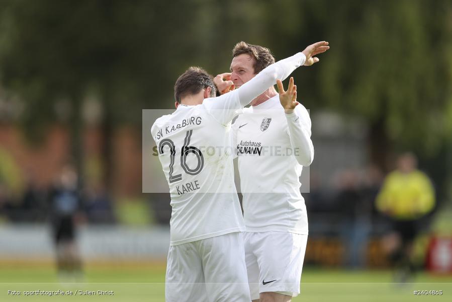 Sportgelände, Karlburg, 20.04.2024, sport, action, BFV, Fussball, April 2024, 30. Spieltag, Landesliga Nordwest, ASV, TSV, ASV Rimpar, TSV Karlburg - Bild-ID: 2404863