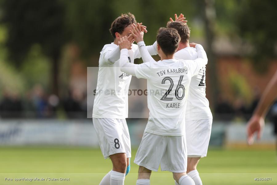 Sportgelände, Karlburg, 20.04.2024, sport, action, BFV, Fussball, April 2024, 30. Spieltag, Landesliga Nordwest, ASV, TSV, ASV Rimpar, TSV Karlburg - Bild-ID: 2404871