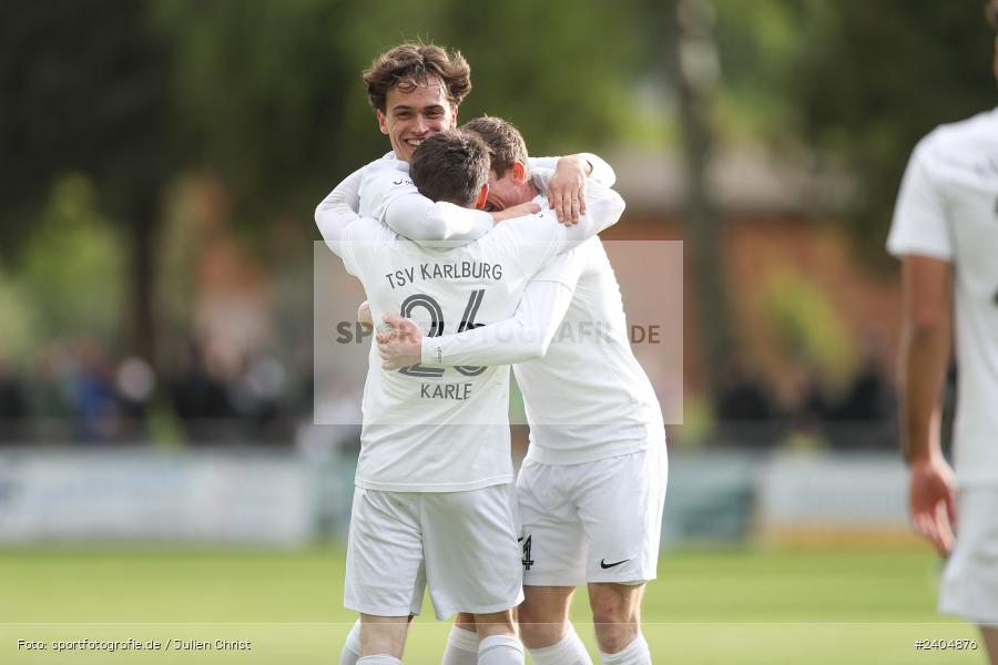 Sportgelände, Karlburg, 20.04.2024, sport, action, BFV, Fussball, April 2024, 30. Spieltag, Landesliga Nordwest, ASV, TSV, ASV Rimpar, TSV Karlburg - Bild-ID: 2404876