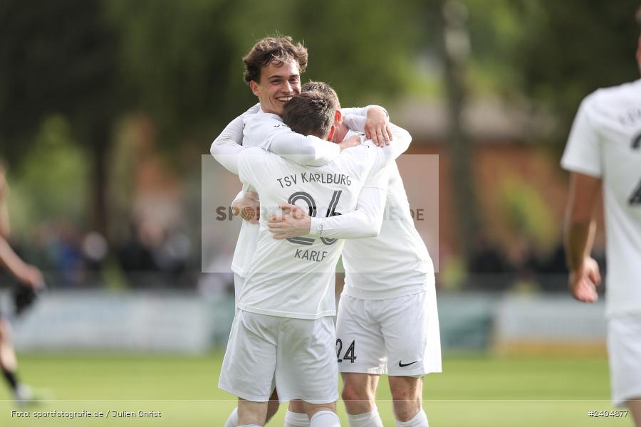 Sportgelände, Karlburg, 20.04.2024, sport, action, BFV, Fussball, April 2024, 30. Spieltag, Landesliga Nordwest, ASV, TSV, ASV Rimpar, TSV Karlburg - Bild-ID: 2404877