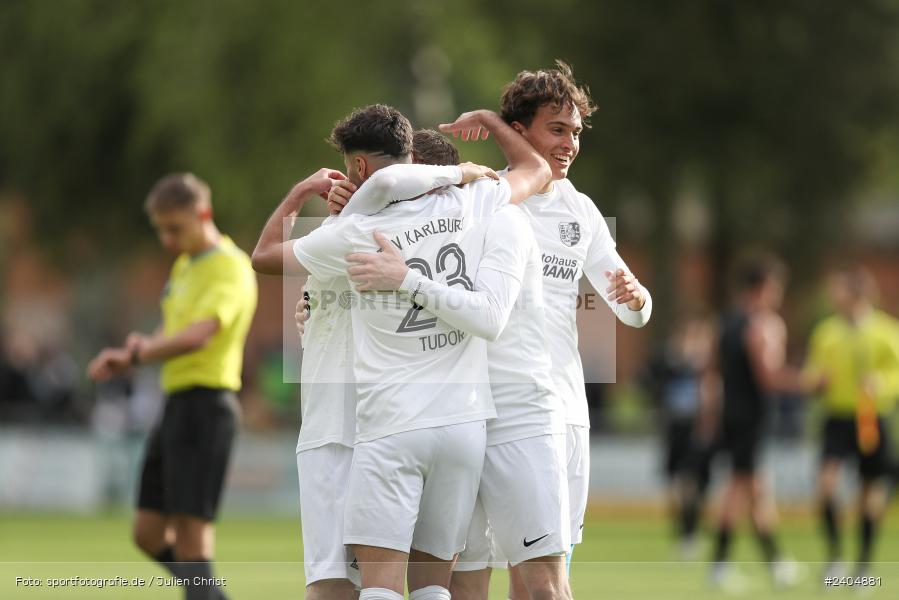 Sportgelände, Karlburg, 20.04.2024, sport, action, BFV, Fussball, April 2024, 30. Spieltag, Landesliga Nordwest, ASV, TSV, ASV Rimpar, TSV Karlburg - Bild-ID: 2404881