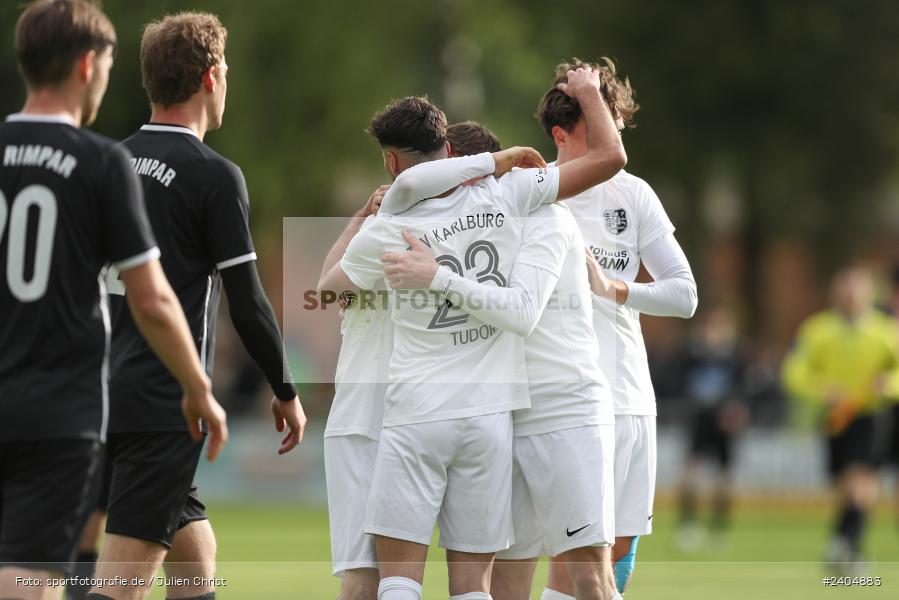 Sportgelände, Karlburg, 20.04.2024, sport, action, BFV, Fussball, April 2024, 30. Spieltag, Landesliga Nordwest, ASV, TSV, ASV Rimpar, TSV Karlburg - Bild-ID: 2404883