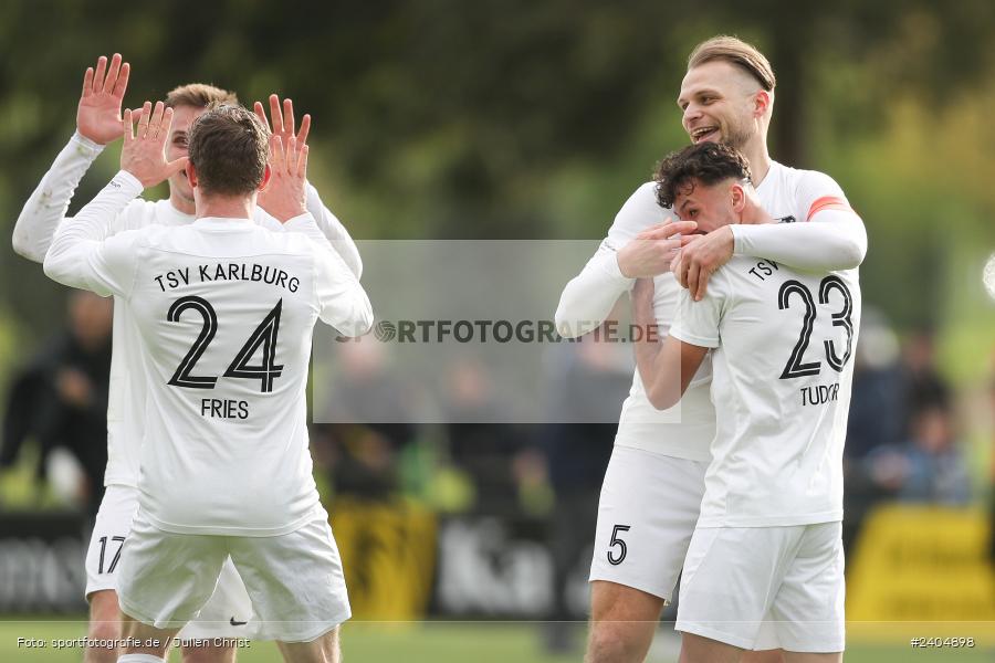 Sportgelände, Karlburg, 20.04.2024, sport, action, BFV, Fussball, April 2024, 30. Spieltag, Landesliga Nordwest, ASV, TSV, ASV Rimpar, TSV Karlburg - Bild-ID: 2404898