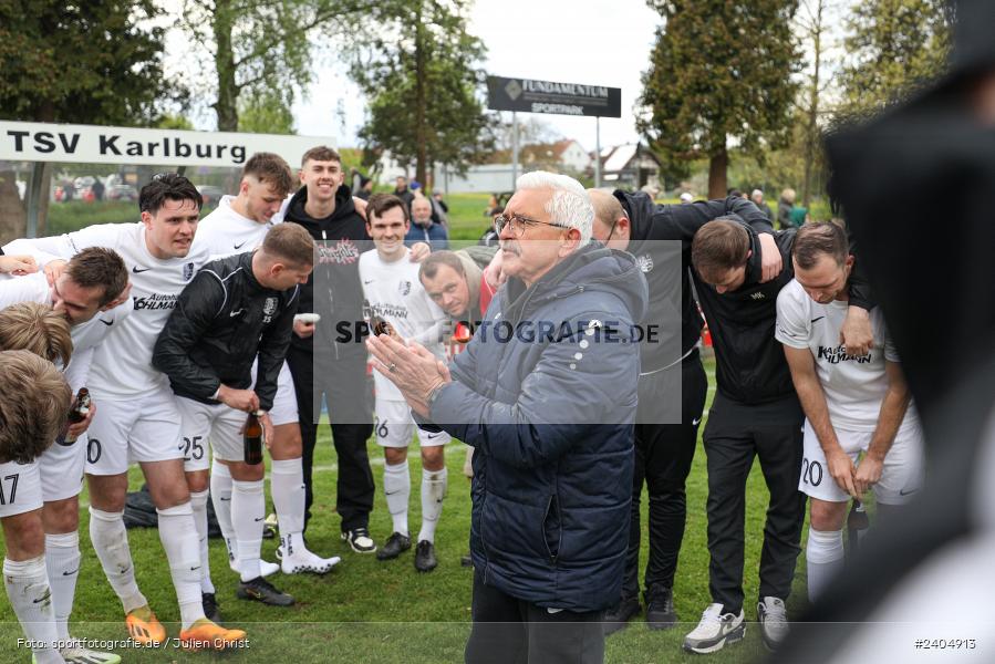 Team, Sportgelände, Karlburg, 20.04.2024, sport, action, BFV, Fussball, April 2024, 30. Spieltag, Landesliga Nordwest, ASV, TSV, ASV Rimpar, TSV Karlburg - Bild-ID: 2404913
