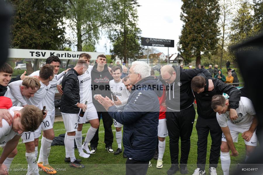 Team, Sportgelände, Karlburg, 20.04.2024, sport, action, BFV, Fussball, April 2024, 30. Spieltag, Landesliga Nordwest, ASV, TSV, ASV Rimpar, TSV Karlburg - Bild-ID: 2404917