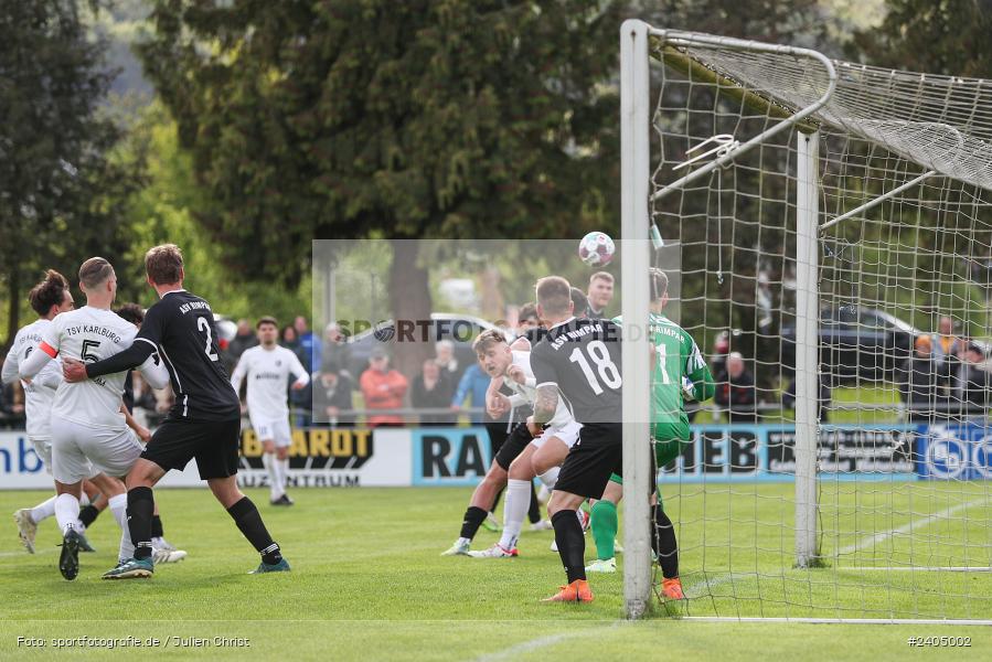 Sportgelände, Karlburg, 20.04.2024, sport, action, BFV, Fussball, April 2024, 30. Spieltag, Landesliga Nordwest, ASV, TSV, ASV Rimpar, TSV Karlburg - Bild-ID: 2405002