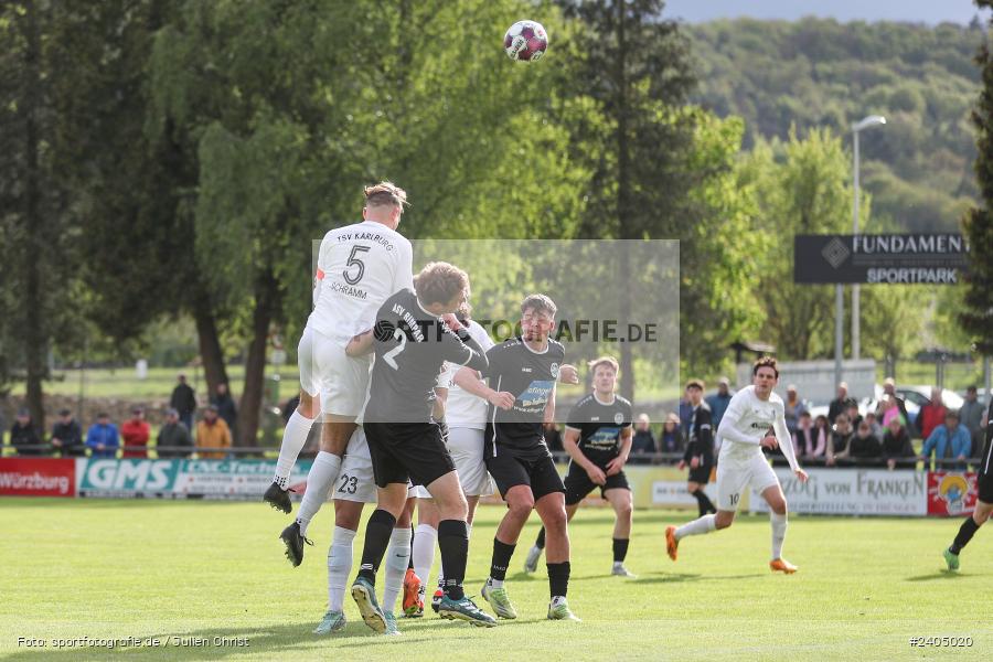 Sportgelände, Karlburg, 20.04.2024, sport, action, BFV, Fussball, April 2024, 30. Spieltag, Landesliga Nordwest, ASV, TSV, ASV Rimpar, TSV Karlburg - Bild-ID: 2405020