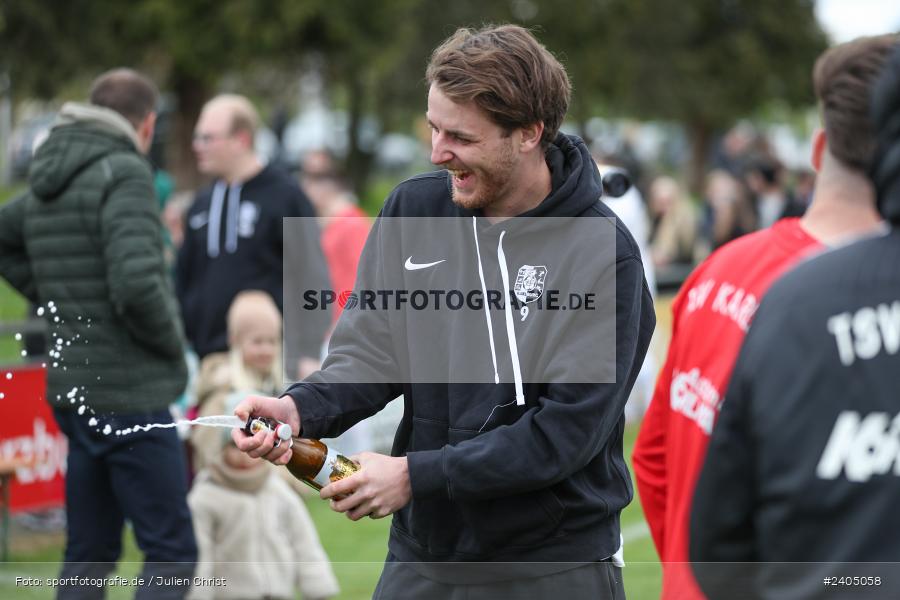 Sportgelände, Karlburg, 20.04.2024, sport, action, BFV, Fussball, April 2024, 30. Spieltag, Landesliga Nordwest, ASV, TSV, ASV Rimpar, TSV Karlburg - Bild-ID: 2405058