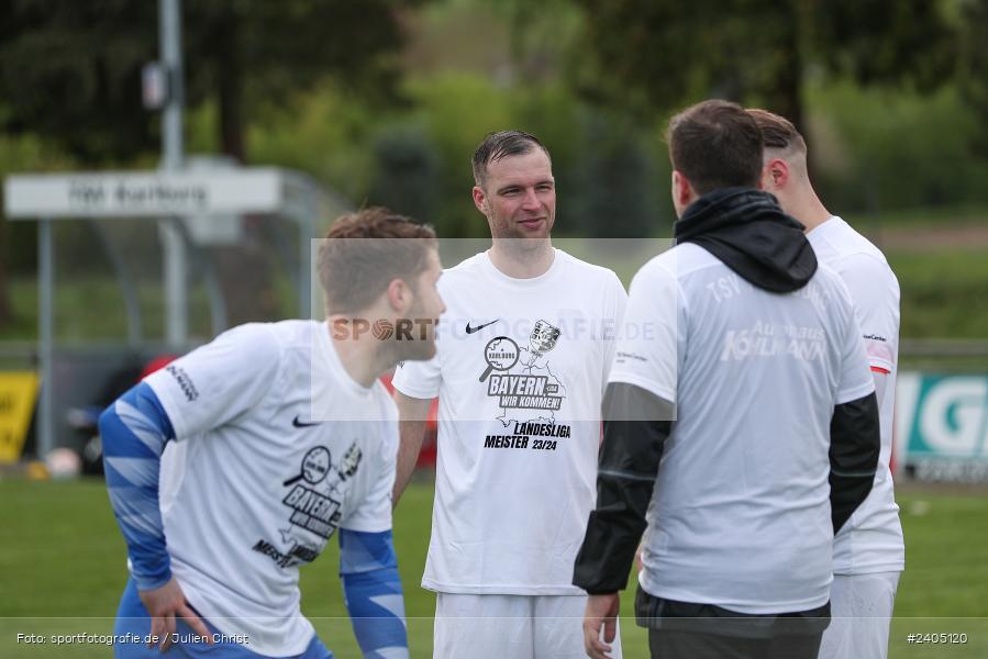 Sportgelände, Karlburg, 20.04.2024, sport, action, BFV, Fussball, April 2024, 30. Spieltag, Landesliga Nordwest, ASV, TSV, ASV Rimpar, TSV Karlburg - Bild-ID: 2405120