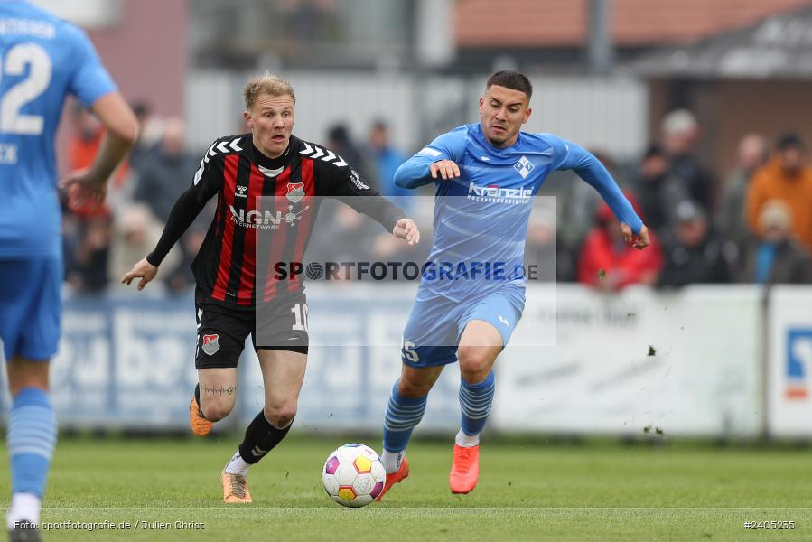NGN Arena, Aubstadt, 20.04.2024, sport, action, BFV, Fussball, April 2024, 30. Spieltag, Regionalliga Bayern, FVI, AUB, FV Illertissen, TSV Aubstadt - Bild-ID: 2405235