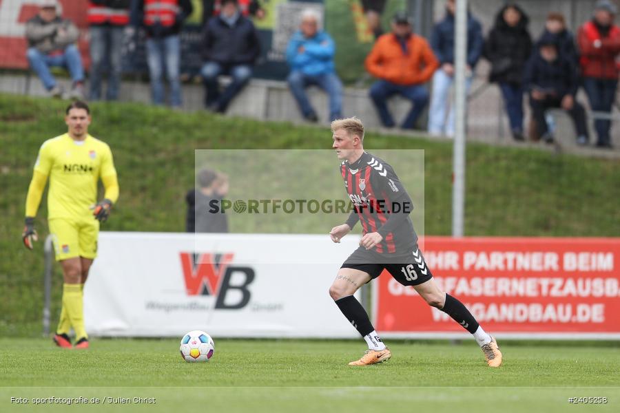 NGN Arena, Aubstadt, 20.04.2024, sport, action, BFV, Fussball, April 2024, 30. Spieltag, Regionalliga Bayern, FVI, AUB, FV Illertissen, TSV Aubstadt - Bild-ID: 2405258