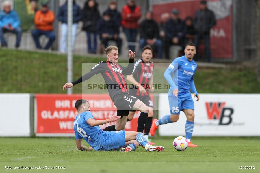 NGN Arena, Aubstadt, 20.04.2024, sport, action, BFV, Fussball, April 2024, 30. Spieltag, Regionalliga Bayern, FVI, AUB, FV Illertissen, TSV Aubstadt - Bild-ID: 2405282