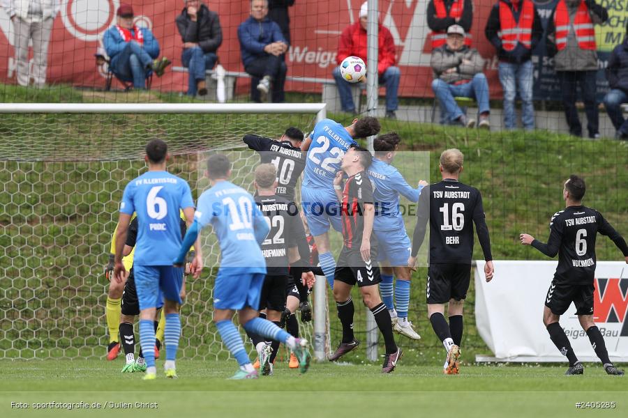 NGN Arena, Aubstadt, 20.04.2024, sport, action, BFV, Fussball, April 2024, 30. Spieltag, Regionalliga Bayern, FVI, AUB, FV Illertissen, TSV Aubstadt - Bild-ID: 2405285