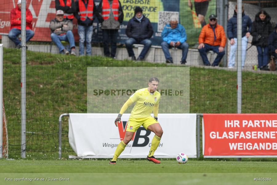 NGN Arena, Aubstadt, 20.04.2024, sport, action, BFV, Fussball, April 2024, 30. Spieltag, Regionalliga Bayern, FVI, AUB, FV Illertissen, TSV Aubstadt - Bild-ID: 2405286