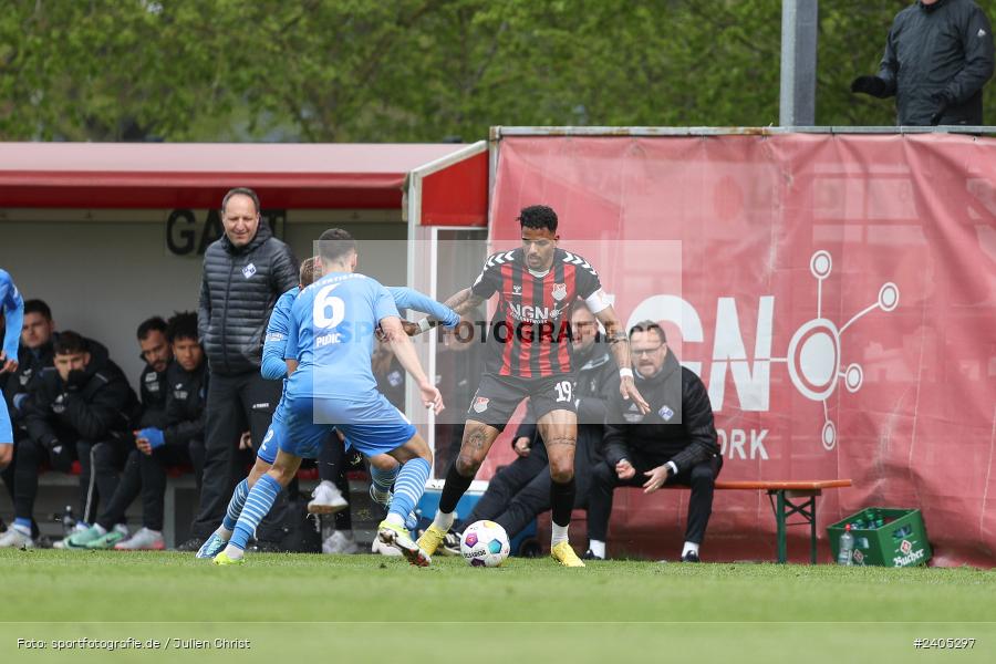 NGN Arena, Aubstadt, 20.04.2024, sport, action, BFV, Fussball, April 2024, 30. Spieltag, Regionalliga Bayern, FVI, AUB, FV Illertissen, TSV Aubstadt - Bild-ID: 2405297