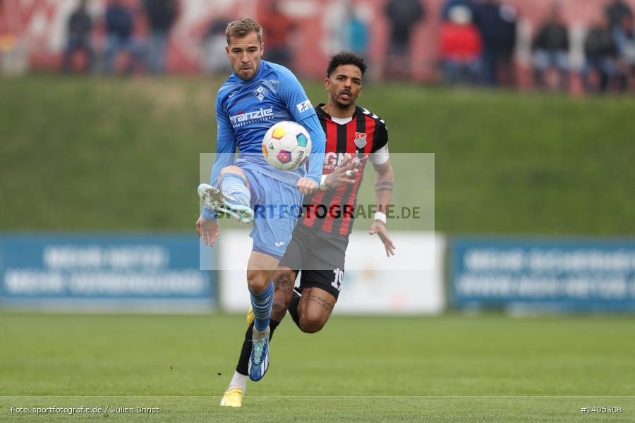 NGN Arena, Aubstadt, 20.04.2024, sport, action, BFV, Fussball, April 2024, 30. Spieltag, Regionalliga Bayern, FVI, AUB, FV Illertissen, TSV Aubstadt - Bild-ID: 2405308