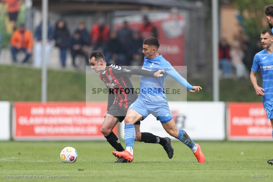 NGN Arena, Aubstadt, 20.04.2024, sport, action, BFV, Fussball, April 2024, 30. Spieltag, Regionalliga Bayern, FVI, AUB, FV Illertissen, TSV Aubstadt - Bild-ID: 2405311
