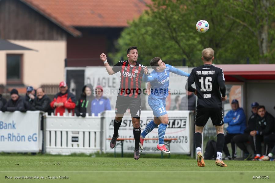 NGN Arena, Aubstadt, 20.04.2024, sport, action, BFV, Fussball, April 2024, 30. Spieltag, Regionalliga Bayern, FVI, AUB, FV Illertissen, TSV Aubstadt - Bild-ID: 2405312