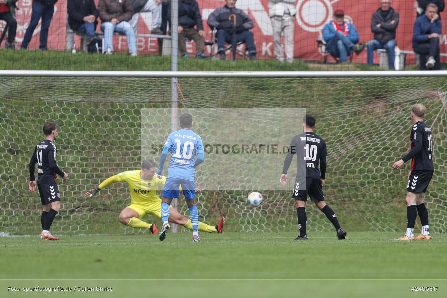 NGN Arena, Aubstadt, 20.04.2024, sport, action, BFV, Fussball, April 2024, 30. Spieltag, Regionalliga Bayern, FVI, AUB, FV Illertissen, TSV Aubstadt - Bild-ID: 2405317