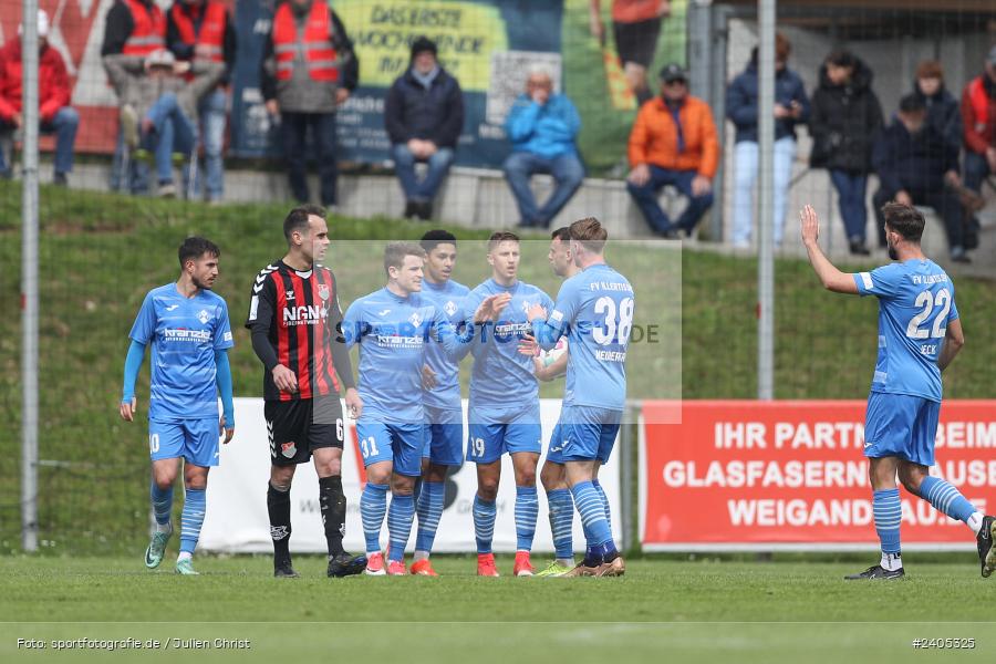 NGN Arena, Aubstadt, 20.04.2024, sport, action, BFV, Fussball, April 2024, 30. Spieltag, Regionalliga Bayern, FVI, AUB, FV Illertissen, TSV Aubstadt - Bild-ID: 2405325