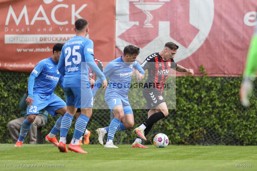 NGN Arena, Aubstadt, 20.04.2024, sport, action, BFV, Fussball, April 2024, 30. Spieltag, Regionalliga Bayern, FVI, AUB, FV Illertissen, TSV Aubstadt - Bild-ID: 2405335