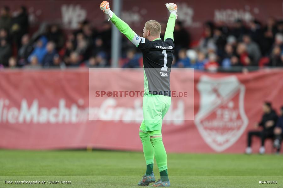 NGN Arena, Aubstadt, 20.04.2024, sport, action, BFV, Fussball, April 2024, 30. Spieltag, Regionalliga Bayern, FVI, AUB, FV Illertissen, TSV Aubstadt - Bild-ID: 2405350