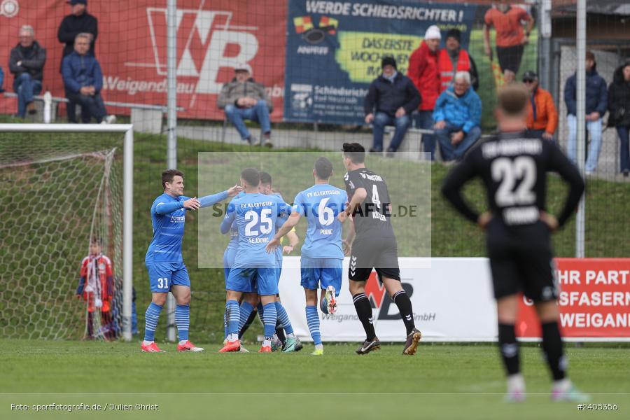 NGN Arena, Aubstadt, 20.04.2024, sport, action, BFV, Fussball, April 2024, 30. Spieltag, Regionalliga Bayern, FVI, AUB, FV Illertissen, TSV Aubstadt - Bild-ID: 2405356