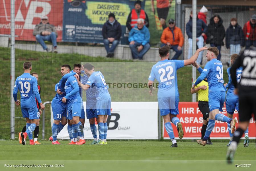 NGN Arena, Aubstadt, 20.04.2024, sport, action, BFV, Fussball, April 2024, 30. Spieltag, Regionalliga Bayern, FVI, AUB, FV Illertissen, TSV Aubstadt - Bild-ID: 2405357
