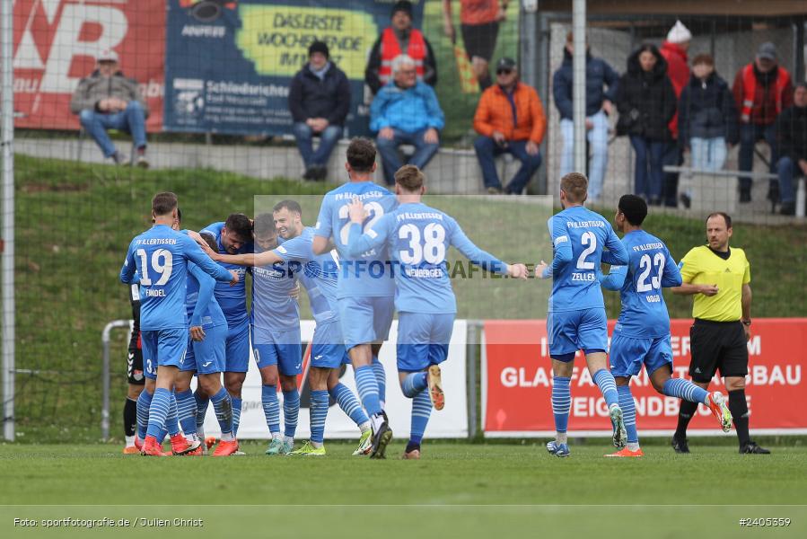 NGN Arena, Aubstadt, 20.04.2024, sport, action, BFV, Fussball, April 2024, 30. Spieltag, Regionalliga Bayern, FVI, AUB, FV Illertissen, TSV Aubstadt - Bild-ID: 2405359