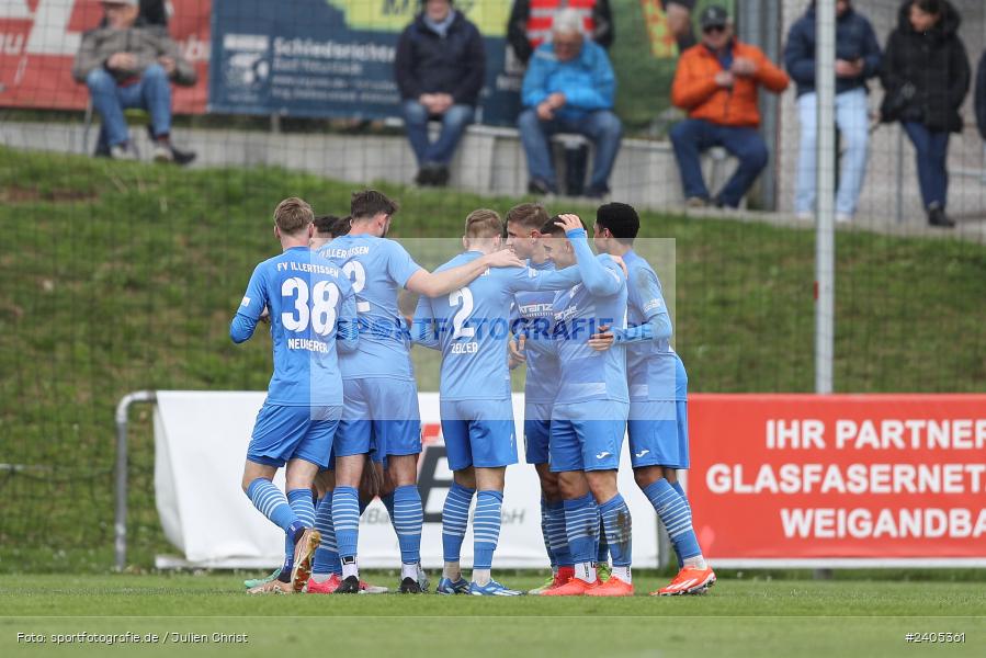 NGN Arena, Aubstadt, 20.04.2024, sport, action, BFV, Fussball, April 2024, 30. Spieltag, Regionalliga Bayern, FVI, AUB, FV Illertissen, TSV Aubstadt - Bild-ID: 2405361