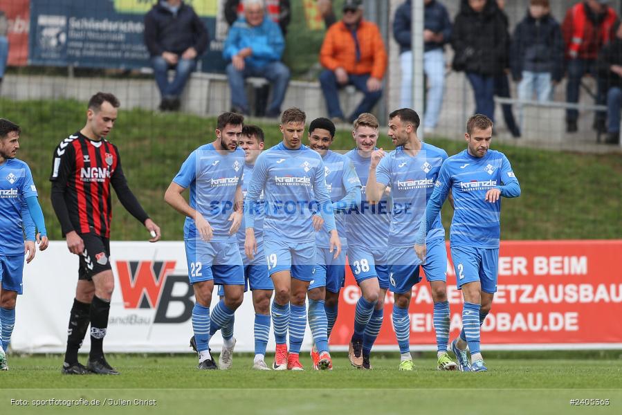 NGN Arena, Aubstadt, 20.04.2024, sport, action, BFV, Fussball, April 2024, 30. Spieltag, Regionalliga Bayern, FVI, AUB, FV Illertissen, TSV Aubstadt - Bild-ID: 2405363