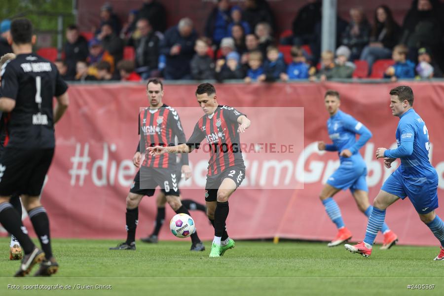NGN Arena, Aubstadt, 20.04.2024, sport, action, BFV, Fussball, April 2024, 30. Spieltag, Regionalliga Bayern, FVI, AUB, FV Illertissen, TSV Aubstadt - Bild-ID: 2405367