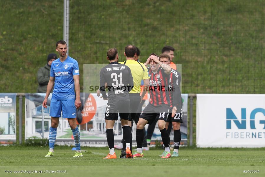 NGN Arena, Aubstadt, 20.04.2024, sport, action, BFV, Fussball, April 2024, 30. Spieltag, Regionalliga Bayern, FVI, AUB, FV Illertissen, TSV Aubstadt - Bild-ID: 2405374