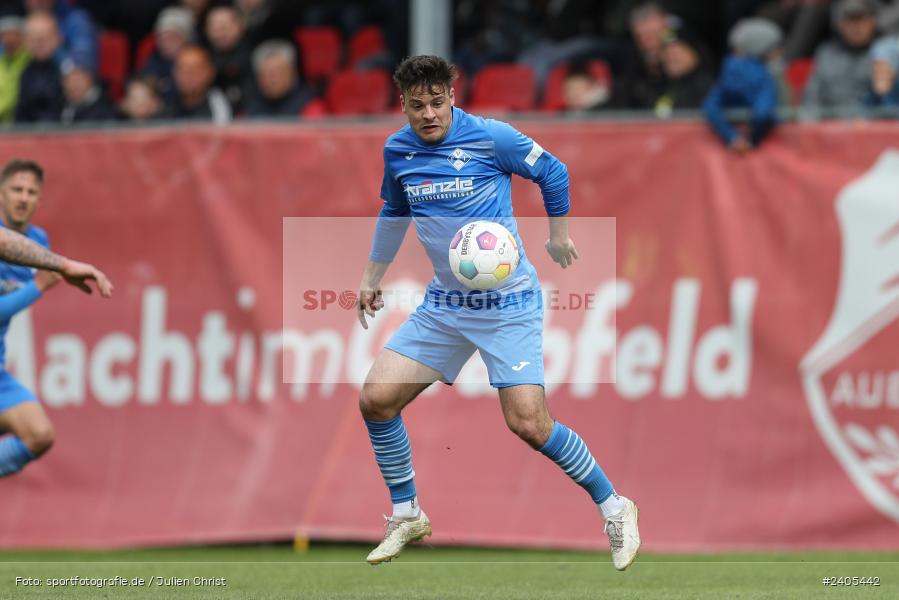 NGN Arena, Aubstadt, 20.04.2024, sport, action, BFV, Fussball, April 2024, 30. Spieltag, Regionalliga Bayern, FVI, AUB, FV Illertissen, TSV Aubstadt - Bild-ID: 2405442