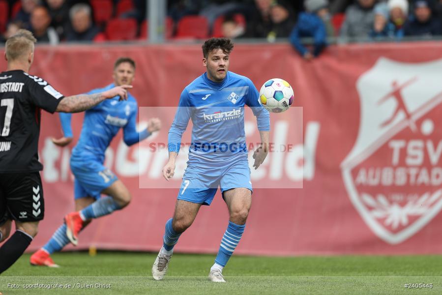 NGN Arena, Aubstadt, 20.04.2024, sport, action, BFV, Fussball, April 2024, 30. Spieltag, Regionalliga Bayern, FVI, AUB, FV Illertissen, TSV Aubstadt - Bild-ID: 2405443
