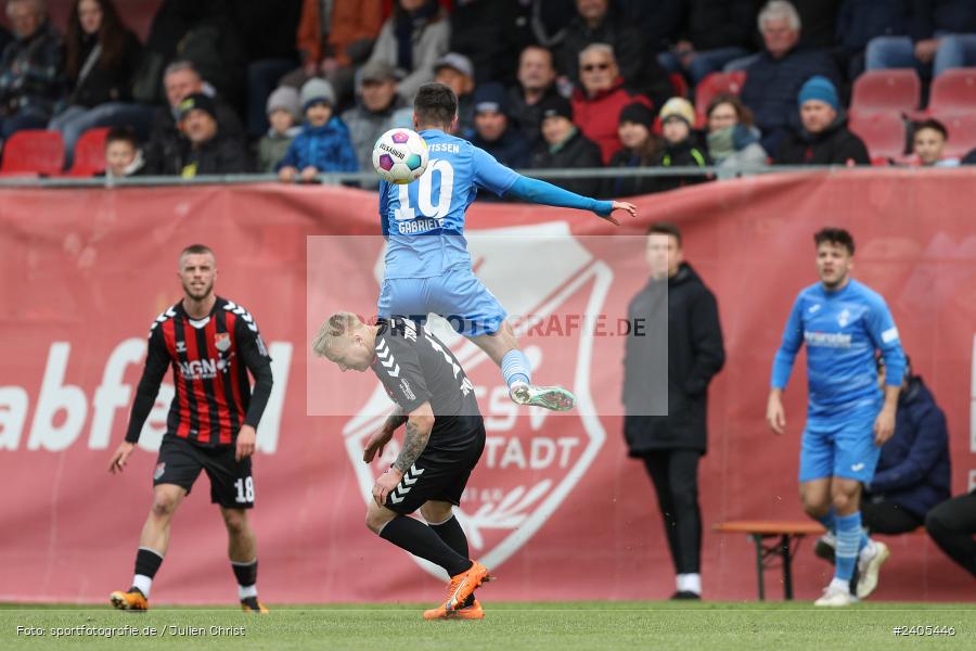 NGN Arena, Aubstadt, 20.04.2024, sport, action, BFV, Fussball, April 2024, 30. Spieltag, Regionalliga Bayern, FVI, AUB, FV Illertissen, TSV Aubstadt - Bild-ID: 2405446