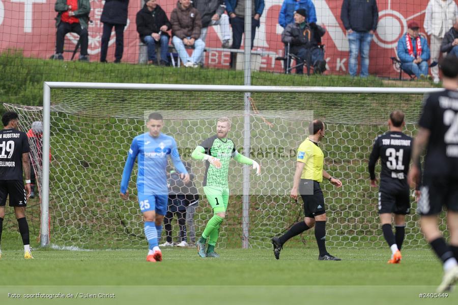 NGN Arena, Aubstadt, 20.04.2024, sport, action, BFV, Fussball, April 2024, 30. Spieltag, Regionalliga Bayern, FVI, AUB, FV Illertissen, TSV Aubstadt - Bild-ID: 2405449