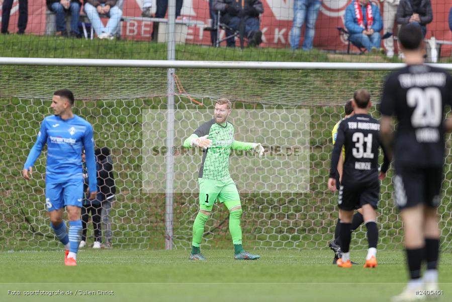 NGN Arena, Aubstadt, 20.04.2024, sport, action, BFV, Fussball, April 2024, 30. Spieltag, Regionalliga Bayern, FVI, AUB, FV Illertissen, TSV Aubstadt - Bild-ID: 2405451