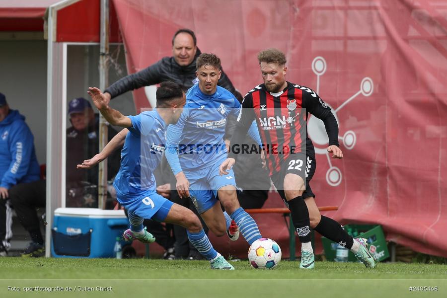 NGN Arena, Aubstadt, 20.04.2024, sport, action, BFV, Fussball, April 2024, 30. Spieltag, Regionalliga Bayern, FVI, AUB, FV Illertissen, TSV Aubstadt - Bild-ID: 2405468 NGN Arena, Aubstadt, 20.04.2024, sport, action, BFV, Fussball, April 2024, 30. Spieltag, Regionalliga Bayern, FVI, AUB, FV Illertissen, TSV Aubstadt - Bild-ID: 2405468
