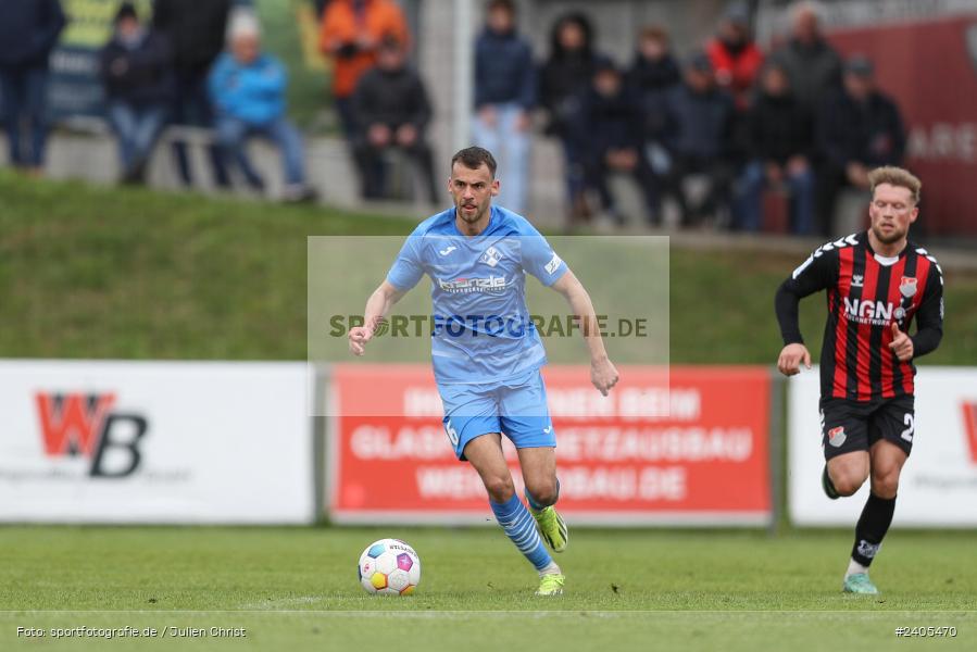 NGN Arena, Aubstadt, 20.04.2024, sport, action, BFV, Fussball, April 2024, 30. Spieltag, Regionalliga Bayern, FVI, AUB, FV Illertissen, TSV Aubstadt - Bild-ID: 2405470