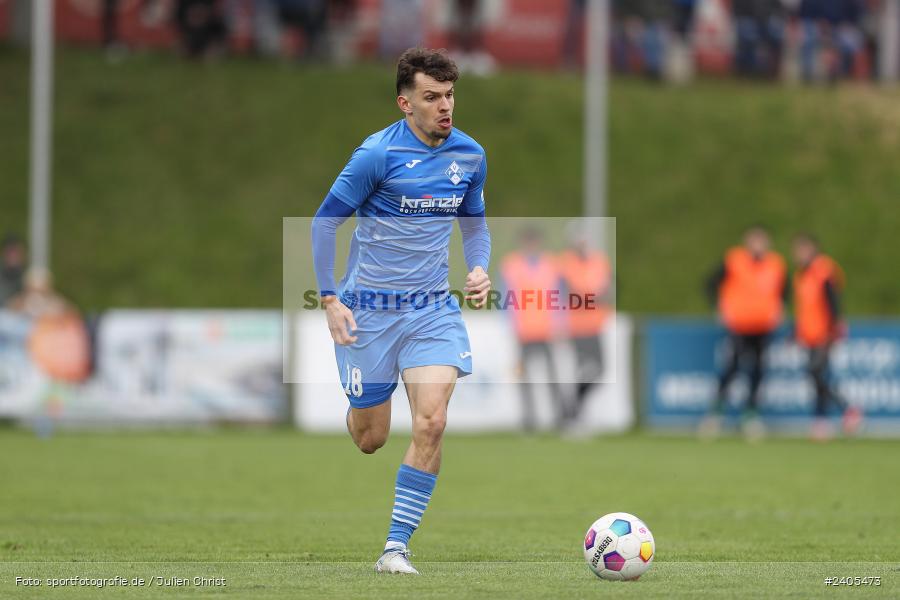 NGN Arena, Aubstadt, 20.04.2024, sport, action, BFV, Fussball, April 2024, 30. Spieltag, Regionalliga Bayern, FVI, AUB, FV Illertissen, TSV Aubstadt - Bild-ID: 2405473