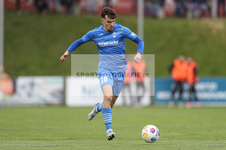 NGN Arena, Aubstadt, 20.04.2024, sport, action, BFV, Fussball, April 2024, 30. Spieltag, Regionalliga Bayern, FVI, AUB, FV Illertissen, TSV Aubstadt - Bild-ID: 2405475