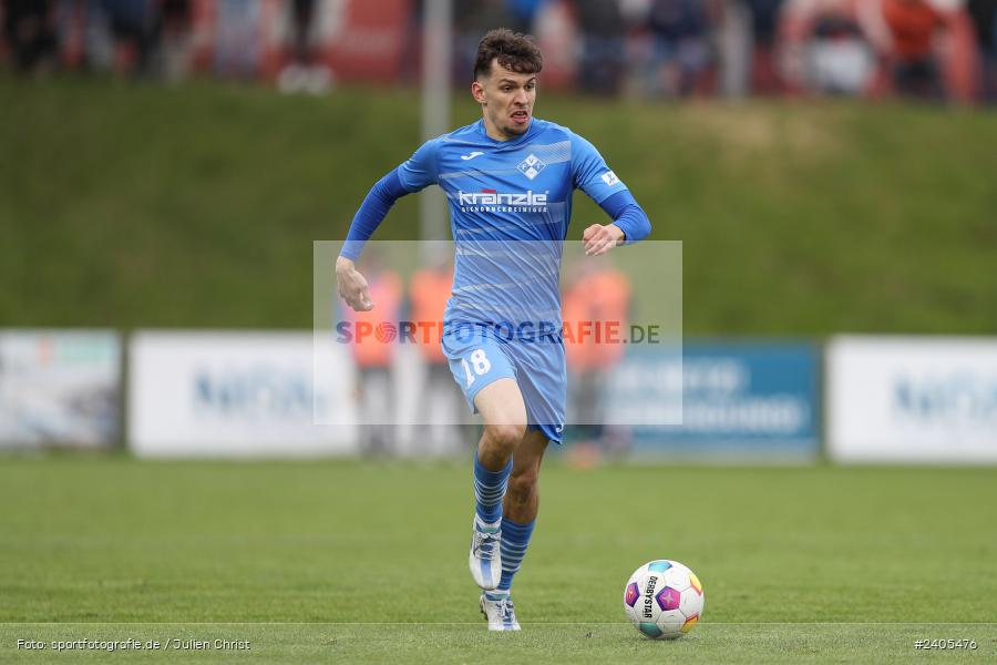 NGN Arena, Aubstadt, 20.04.2024, sport, action, BFV, Fussball, April 2024, 30. Spieltag, Regionalliga Bayern, FVI, AUB, FV Illertissen, TSV Aubstadt - Bild-ID: 2405476