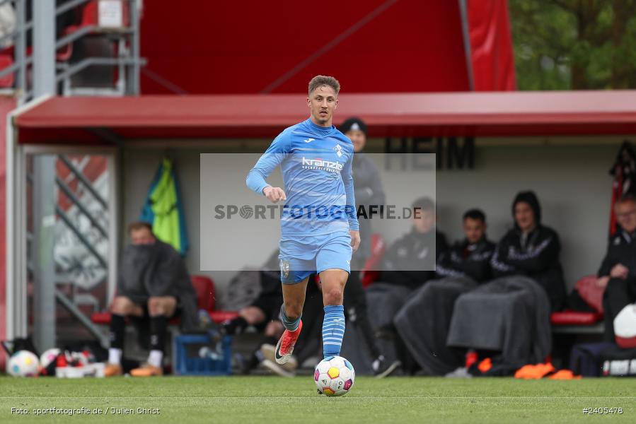 NGN Arena, Aubstadt, 20.04.2024, sport, action, BFV, Fussball, April 2024, 30. Spieltag, Regionalliga Bayern, FVI, AUB, FV Illertissen, TSV Aubstadt - Bild-ID: 2405478