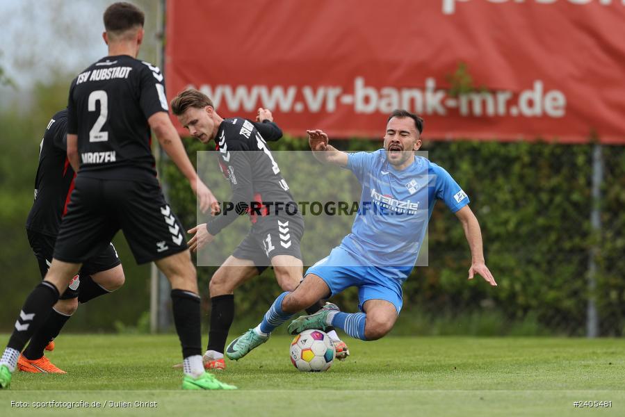 NGN Arena, Aubstadt, 20.04.2024, sport, action, BFV, Fussball, April 2024, 30. Spieltag, Regionalliga Bayern, FVI, AUB, FV Illertissen, TSV Aubstadt - Bild-ID: 2405481