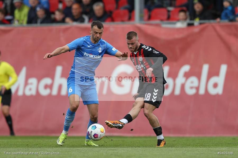 NGN Arena, Aubstadt, 20.04.2024, sport, action, BFV, Fussball, April 2024, 30. Spieltag, Regionalliga Bayern, FVI, AUB, FV Illertissen, TSV Aubstadt - Bild-ID: 2405488