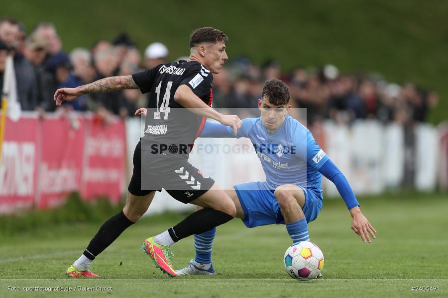 NGN Arena, Aubstadt, 20.04.2024, sport, action, BFV, Fussball, April 2024, 30. Spieltag, Regionalliga Bayern, FVI, AUB, FV Illertissen, TSV Aubstadt - Bild-ID: 2405491