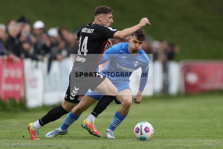 NGN Arena, Aubstadt, 20.04.2024, sport, action, BFV, Fussball, April 2024, 30. Spieltag, Regionalliga Bayern, FVI, AUB, FV Illertissen, TSV Aubstadt - Bild-ID: 2405492