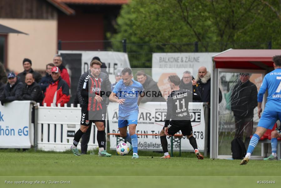 NGN Arena, Aubstadt, 20.04.2024, sport, action, BFV, Fussball, April 2024, 30. Spieltag, Regionalliga Bayern, FVI, AUB, FV Illertissen, TSV Aubstadt - Bild-ID: 2405494
