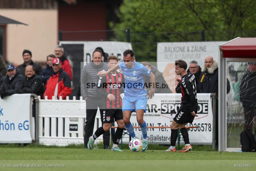 NGN Arena, Aubstadt, 20.04.2024, sport, action, BFV, Fussball, April 2024, 30. Spieltag, Regionalliga Bayern, FVI, AUB, FV Illertissen, TSV Aubstadt - Bild-ID: 2405496